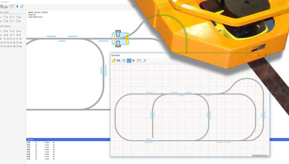 Simulator for Design of Magnetic Guided Automated Guided Robotic Vehicles