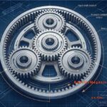 planetary gear diagram showing sun gear, planet gears and ring gear